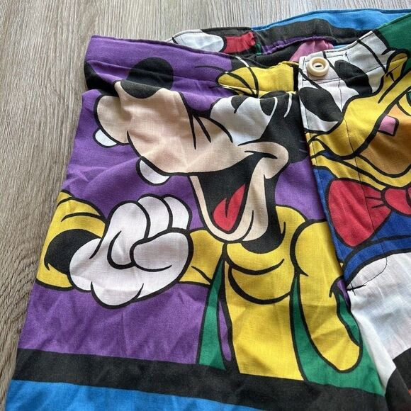 RARE Vintage Handmade Custom Walt Disney Mickey High Waist Skater Shorts 80s 90s - Picture 11 of 13